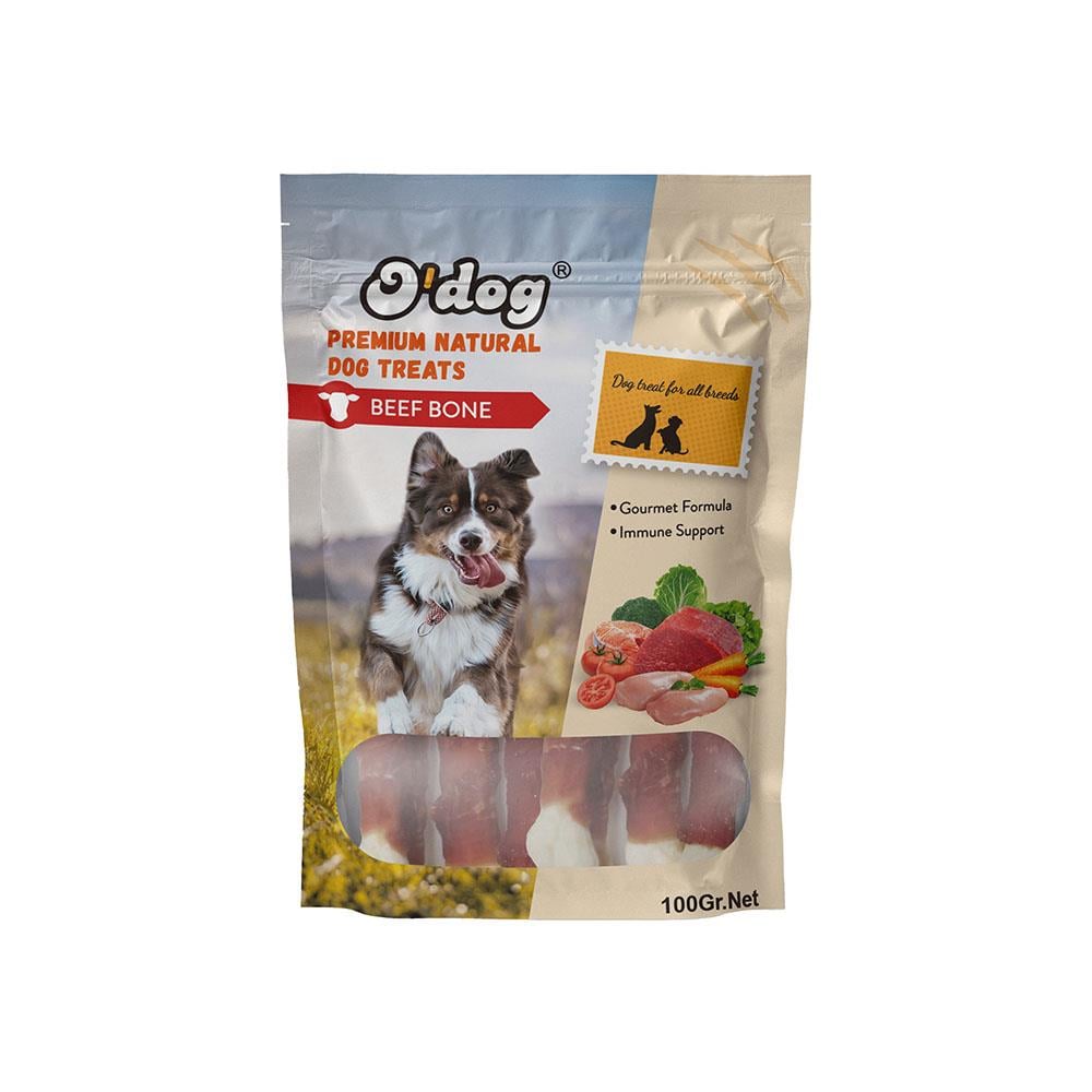 O Dog Beef Wrapped Bone Dog Treat 100 Gr