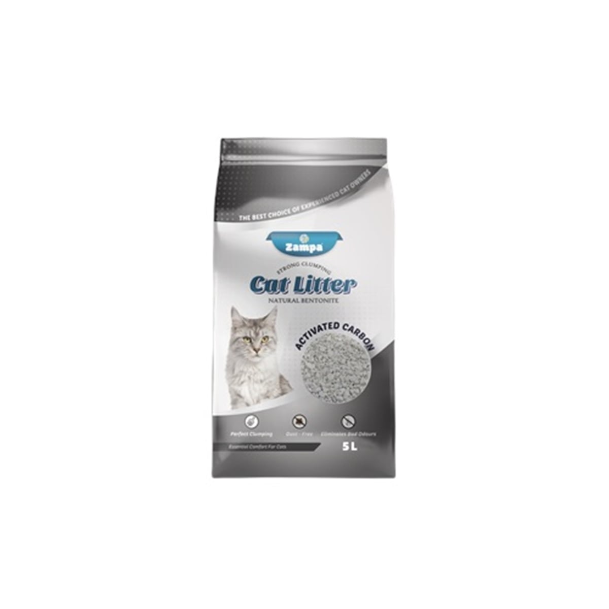 Zampa Aktif Karbon Granules Bentonit Kedi Kumu 5 lt