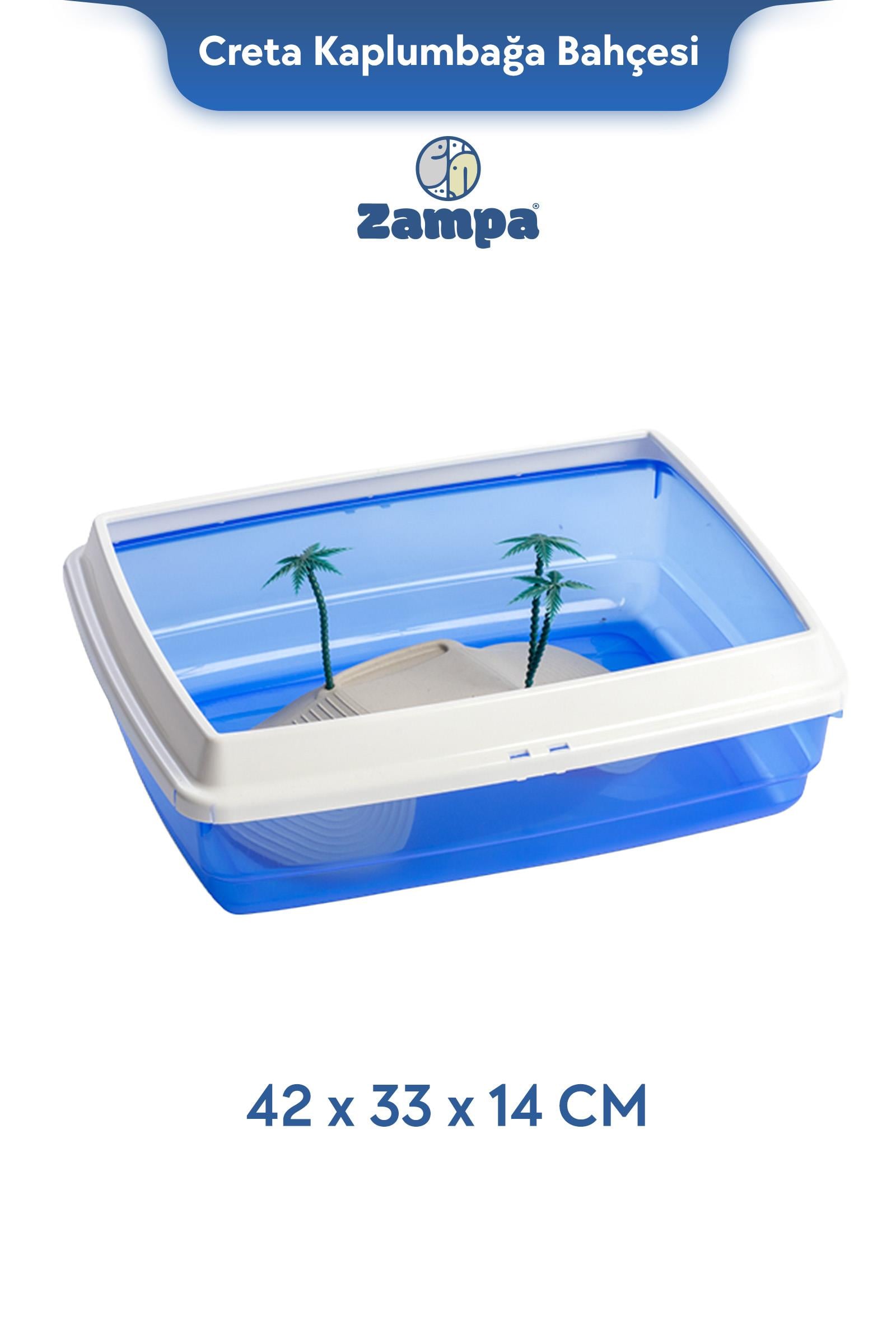Zampa Plus Creta Kaplumbağa Bahçesi 42x33x14 cm
