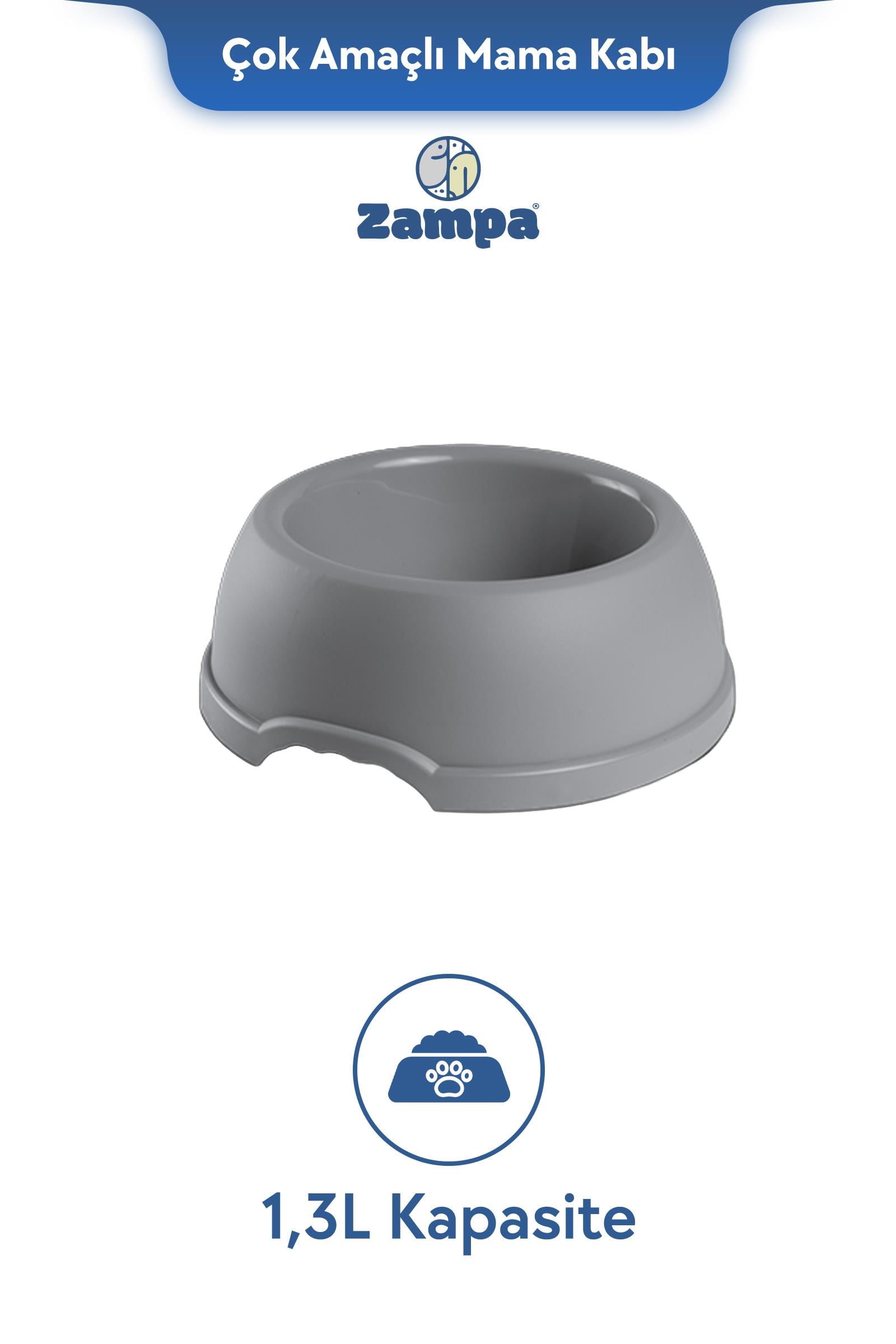 Zampa Plus Enjoy Mama ve Su Kabı 24.5cm 1.3L
