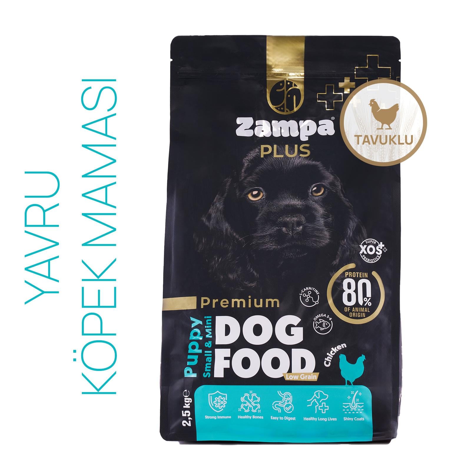 ZAMPA PLUS Yavru Köpekler için Tavuk Etli Premium Kuru Mama 2,5KG