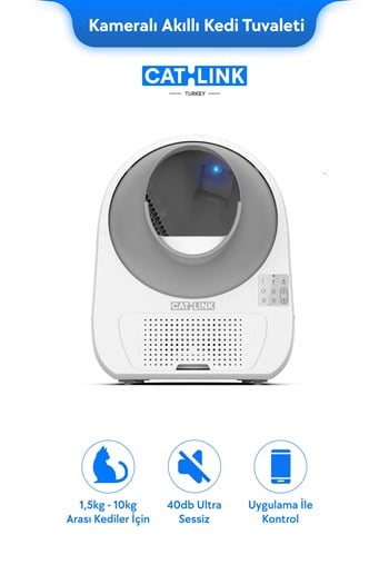 CATLINK Kameralı Yapay Zekâlı Akıllı Otomatik Kedi Tuvaleti - Scooper Pro Ultra