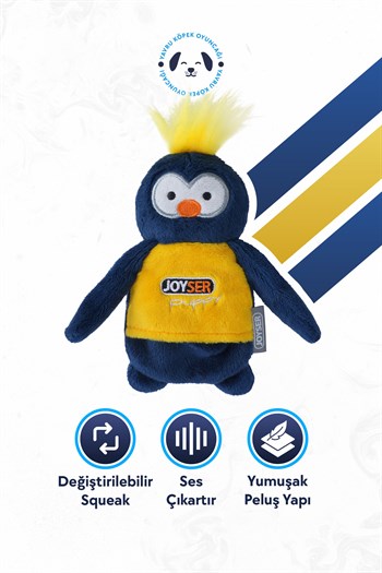 JOYSER Maymun Yavru Köpek Oyuncağı Lacivert/Sarı S/M Boy 12 cm