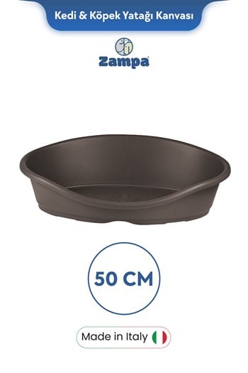 Zampa Plus Toffee Plastik Kedi & Köpek Yatağı 1 - 50cm Moka