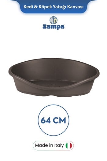 Zampa Plus Toffee Plastik Kedi & Köpek Yatağı 2 - 64cm Moka