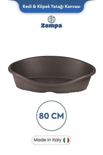 Zampa Plus Toffee Plastik Kedi & Köpek Yatağı 3 - 80cm Moka