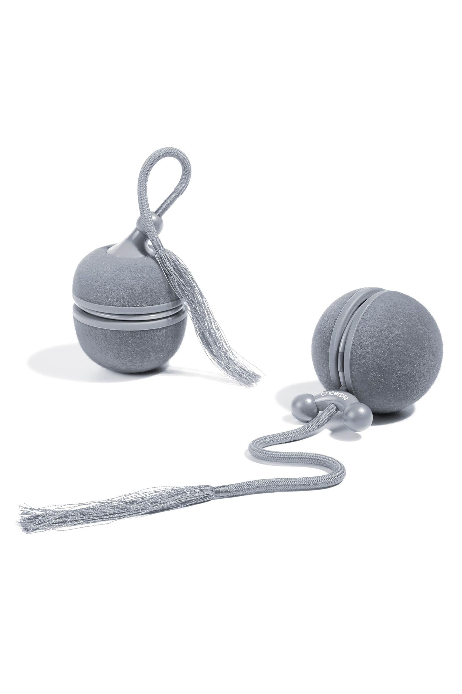 Cheerble Wicked Ball Duo2 İnteraktif Şarjlı Kedi Oyun Topu (2-in-1), Gri