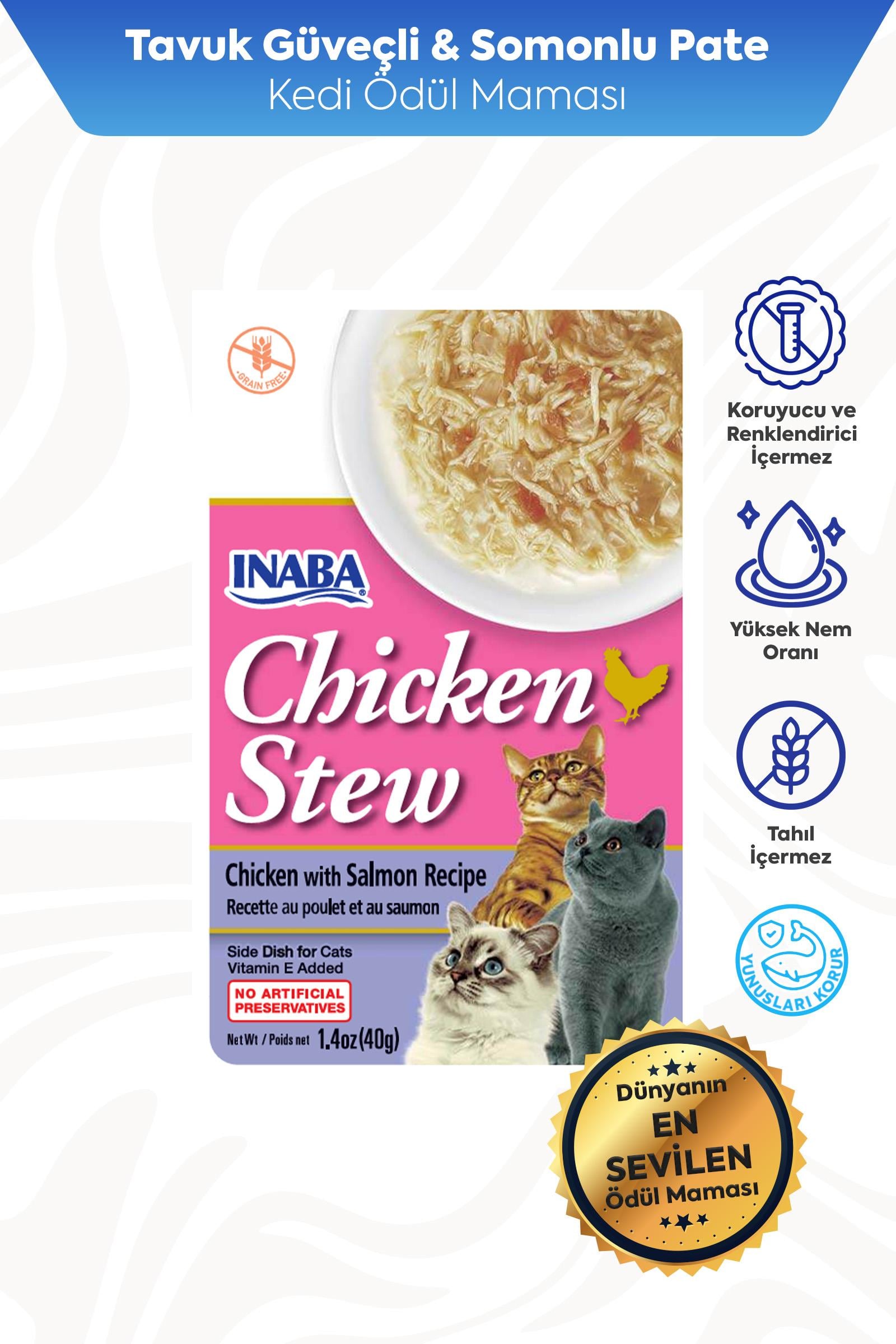 Ciao Chicken Stew Tavuk Güveç ve Somonlu Pate 40 Gr