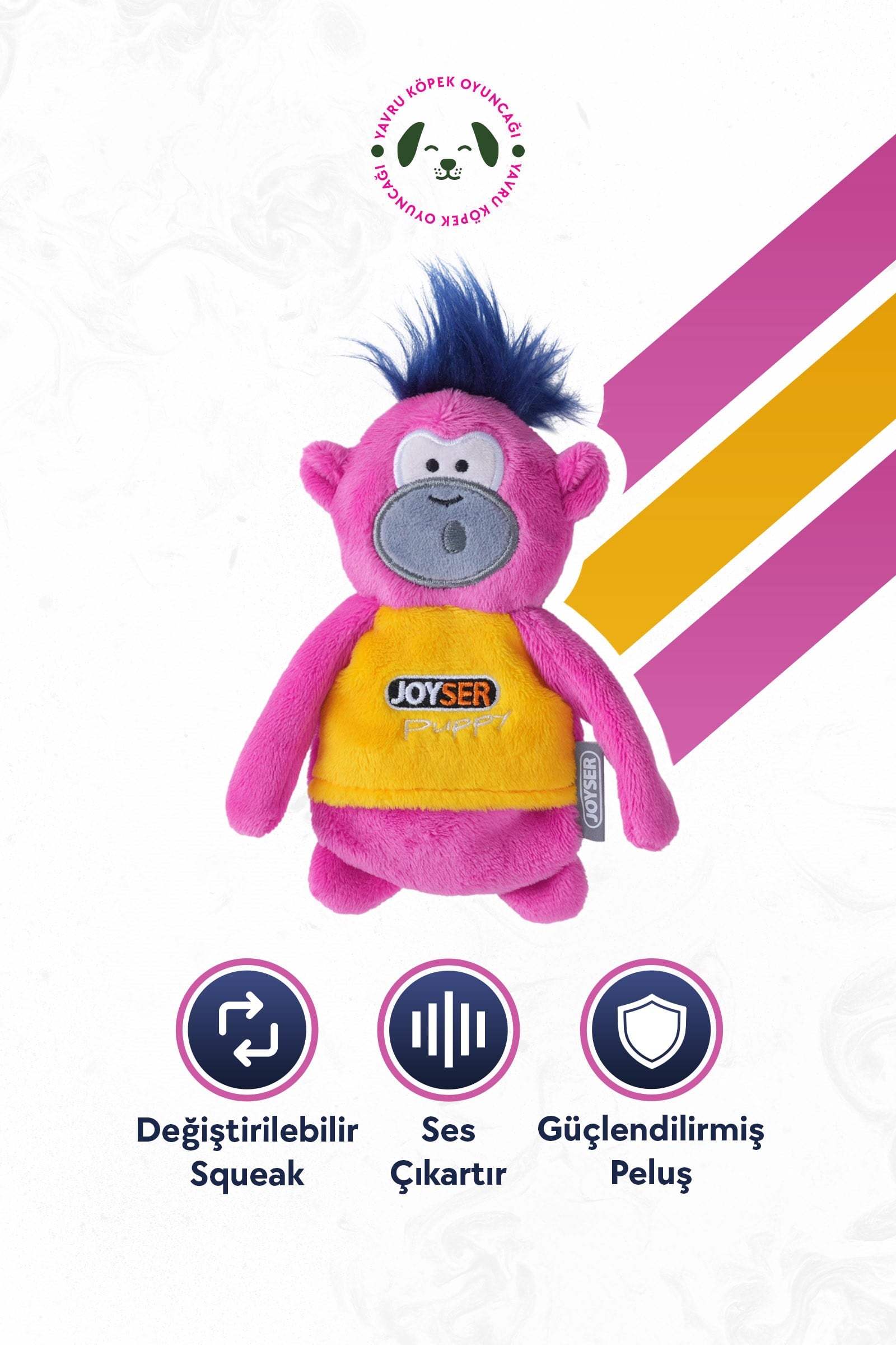 JOYSER Maymun Köpek Oyuncağı 12 cm