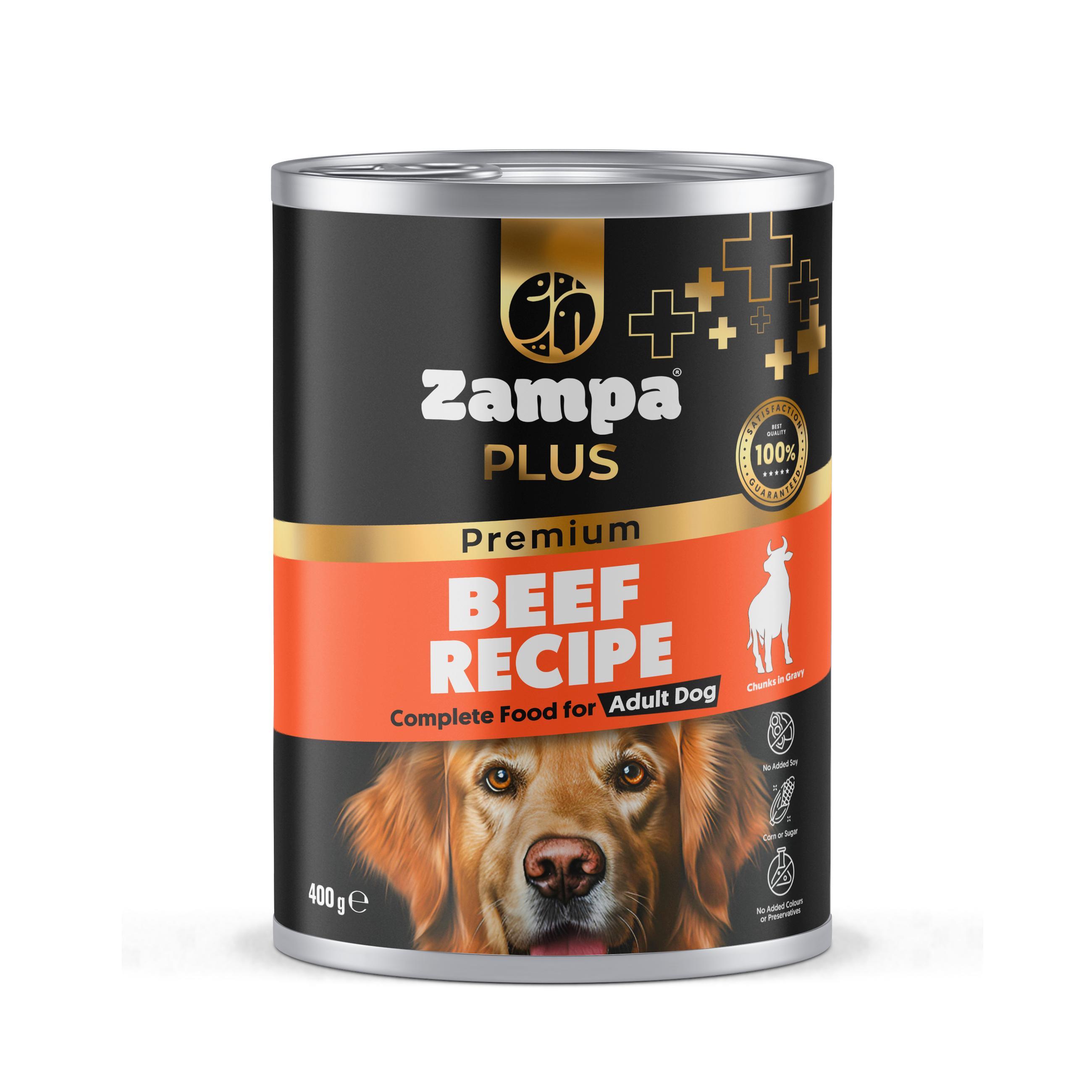 Zampa Beef Dog Canned Treats 400g