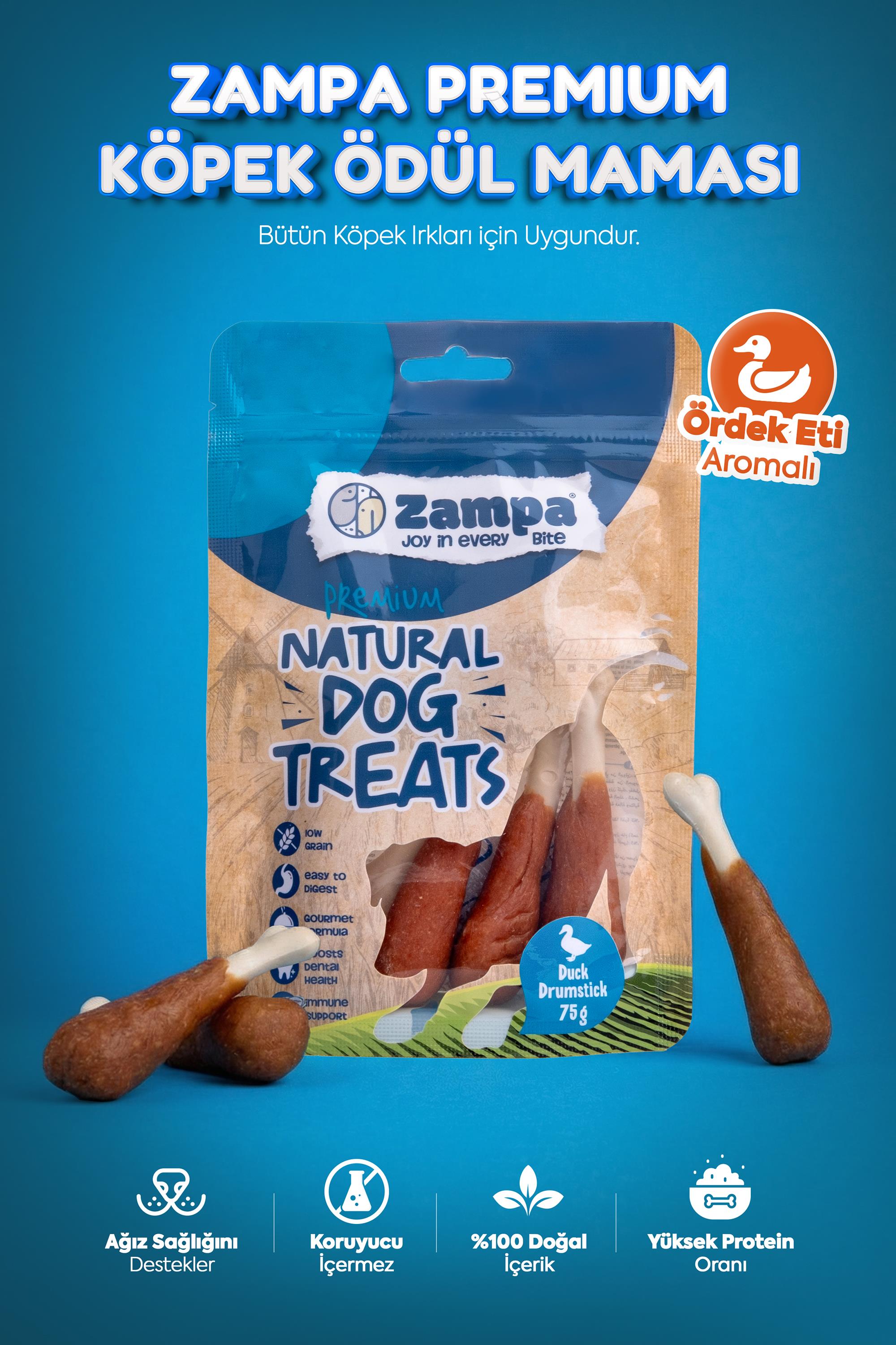 Zampa Köpek Ödül Maması, Ördek Etli But Ödülü - 75g