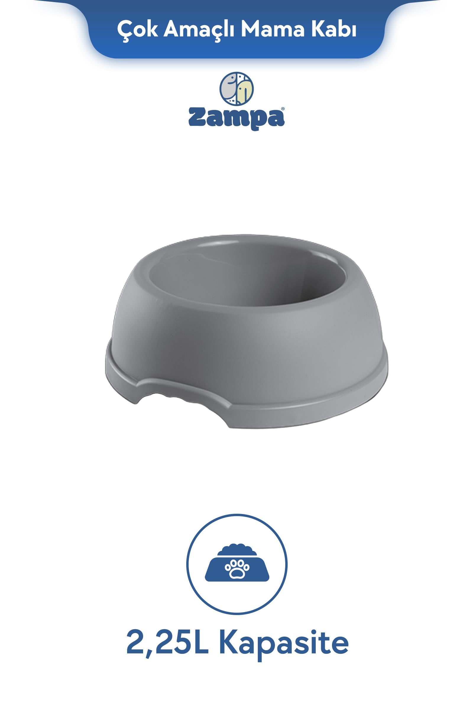 Zampa Plus Enjoy Mama ve Su Kabı 29cm 2.25L
