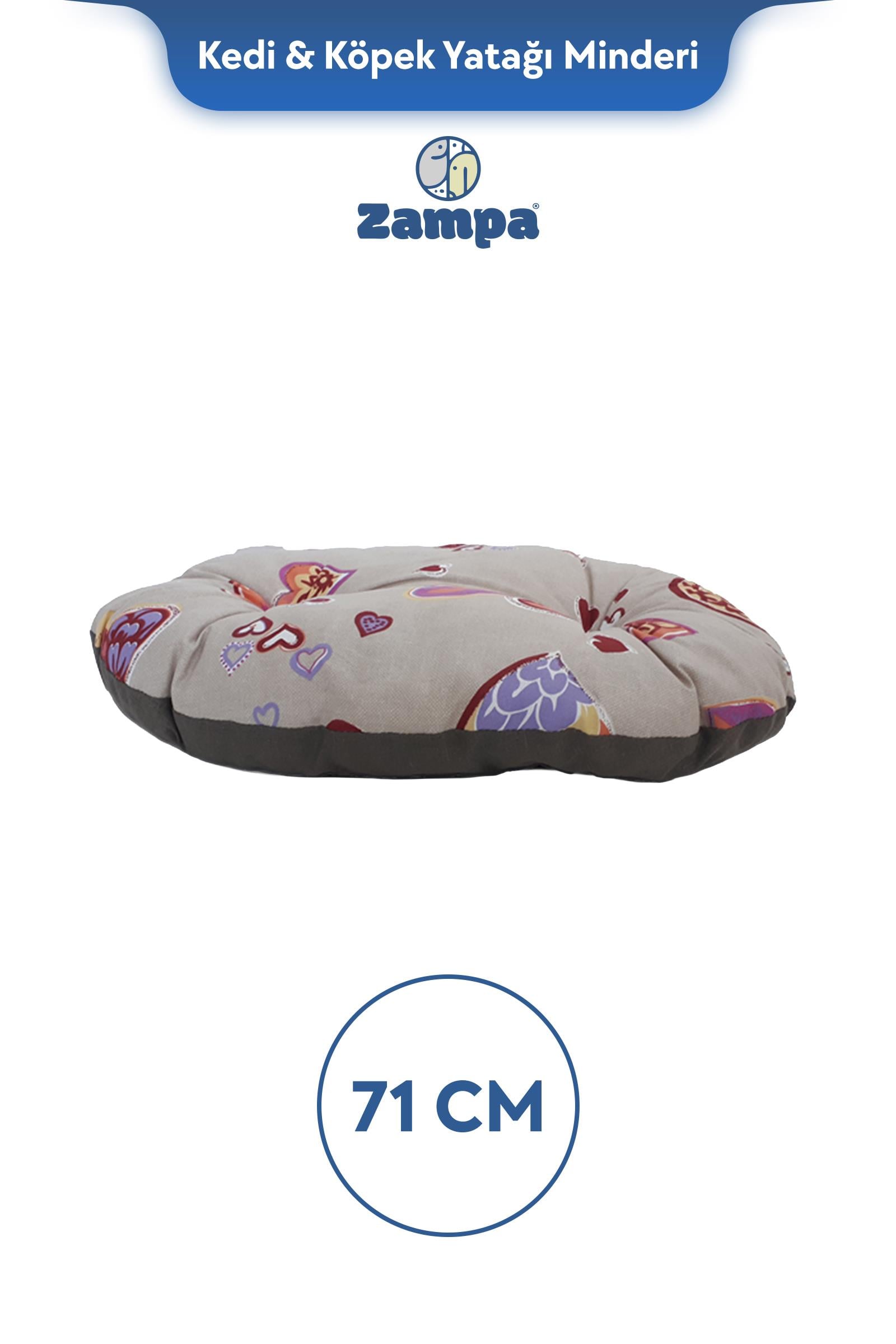 Zampa Plus Gena Kedi & Köpek Minderi Karışık Renkli 3 - 71x51x11 cm