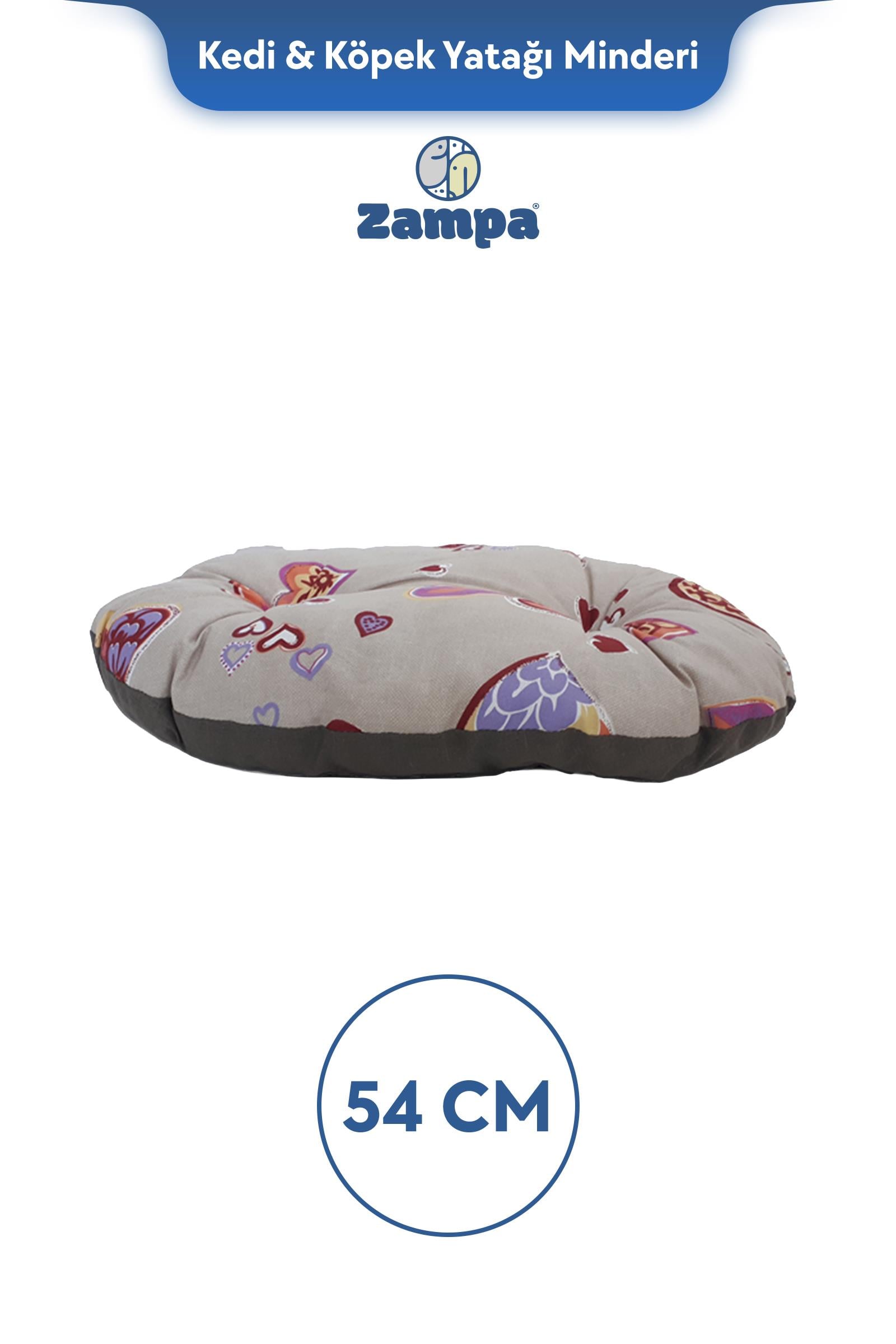 Zampa Plus Gena Kedi & Köpek Minderi Karışık Renkli 2 - 54x36x11 cm
