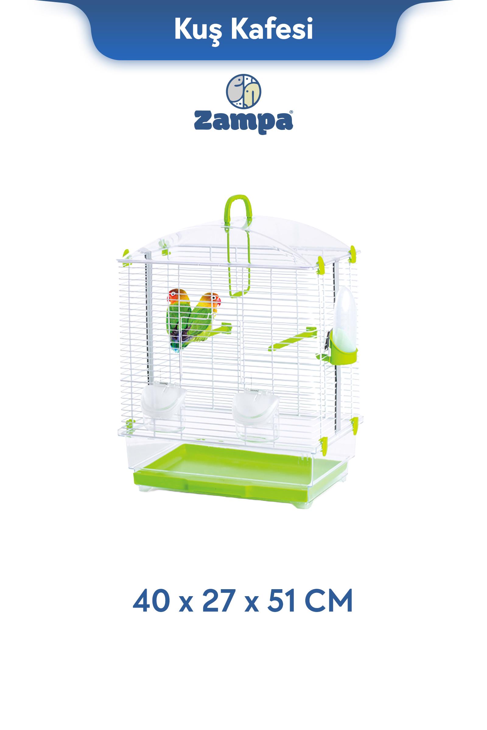 Zampa Plus Lara Kuş Kafesi 40x27x51 cm