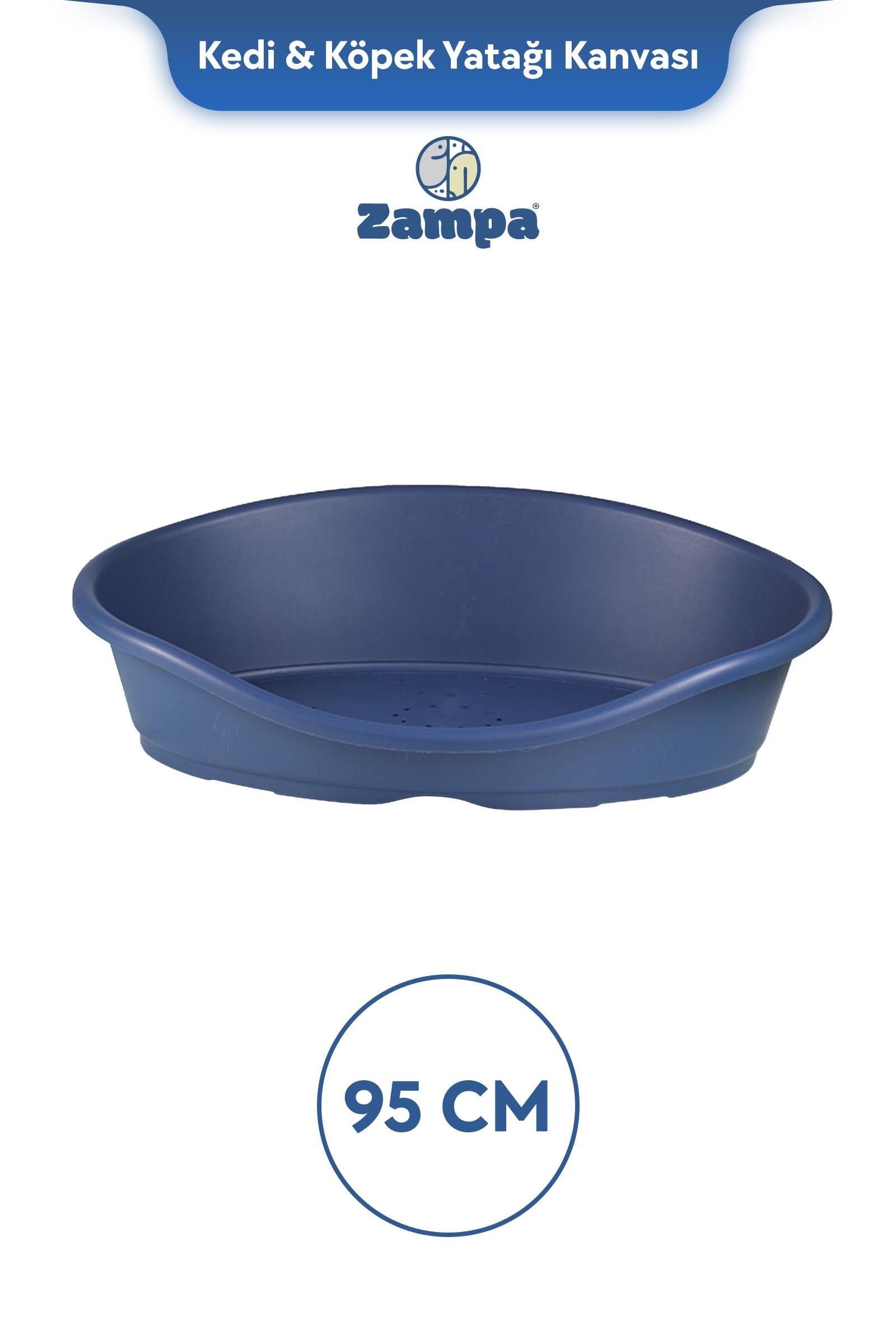 Zampa Plus Toffee Plastik Kedi & Köpek Yatağı 4 - 95cm Mavi