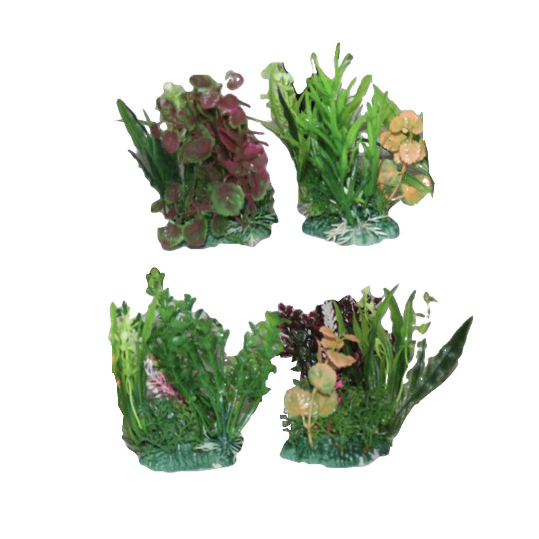 Zampa Yapay Karışık Akvaryum Bitkisi 10 cm, 4 Model