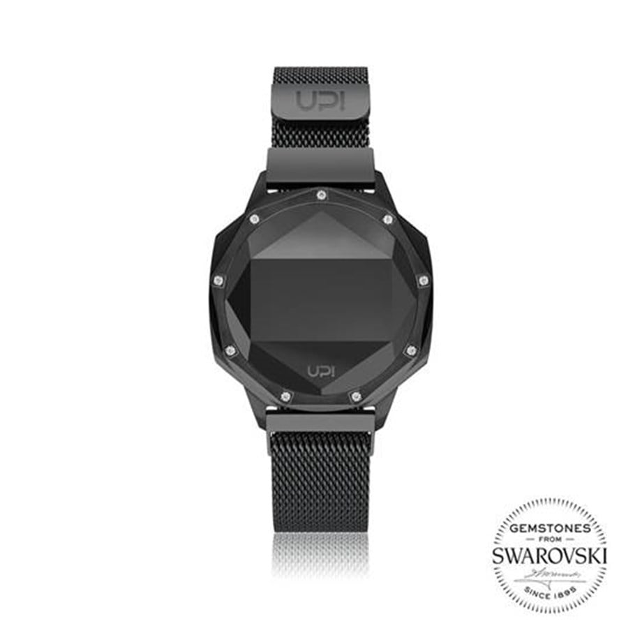 UPWATCH ICONIC BLACK SET WITH SWAROVSKI® TOPAZ LOOP BAND KADIN KOL SAATİ