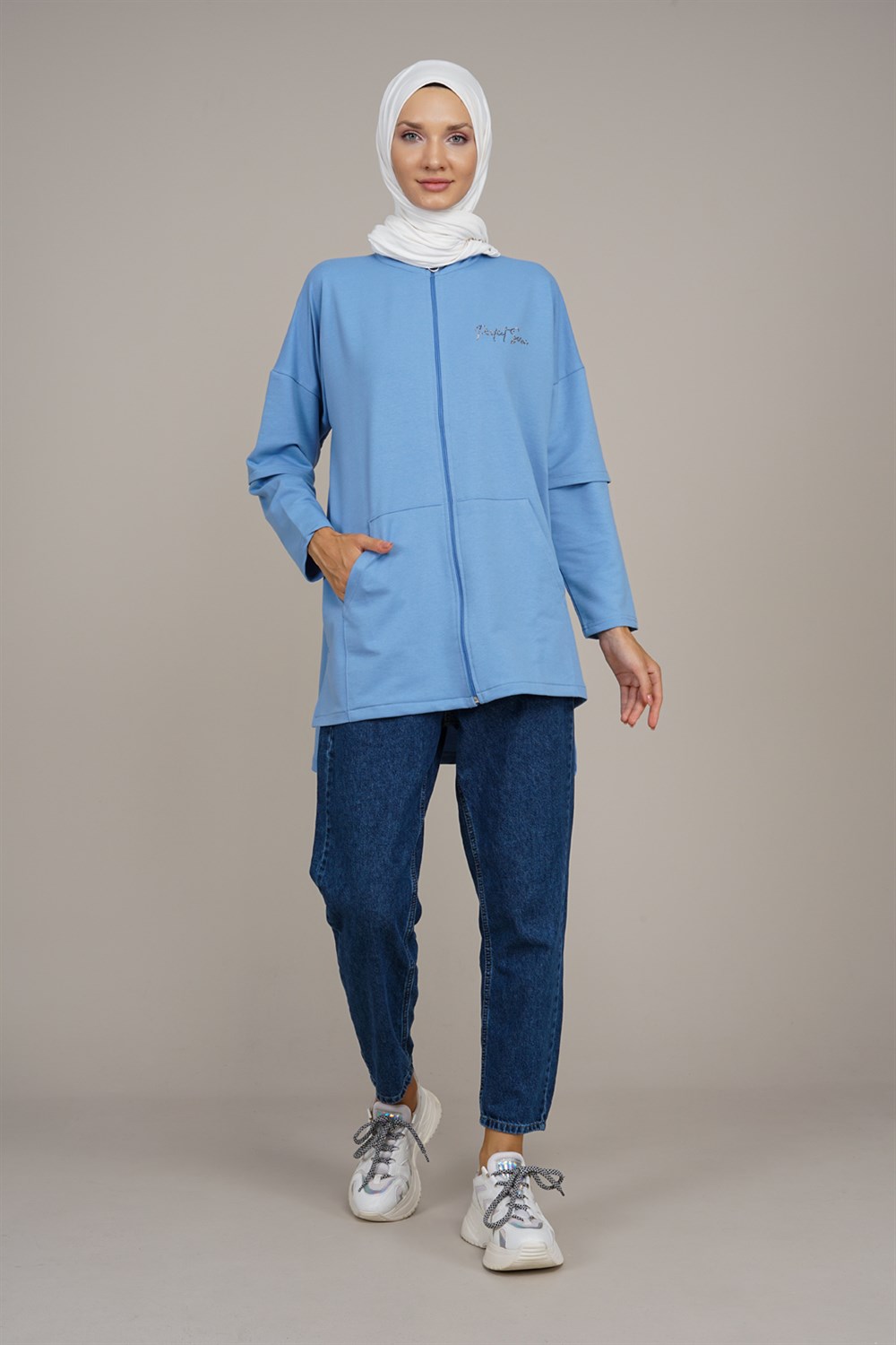 Women's Tracksuit Top İndigoM1021