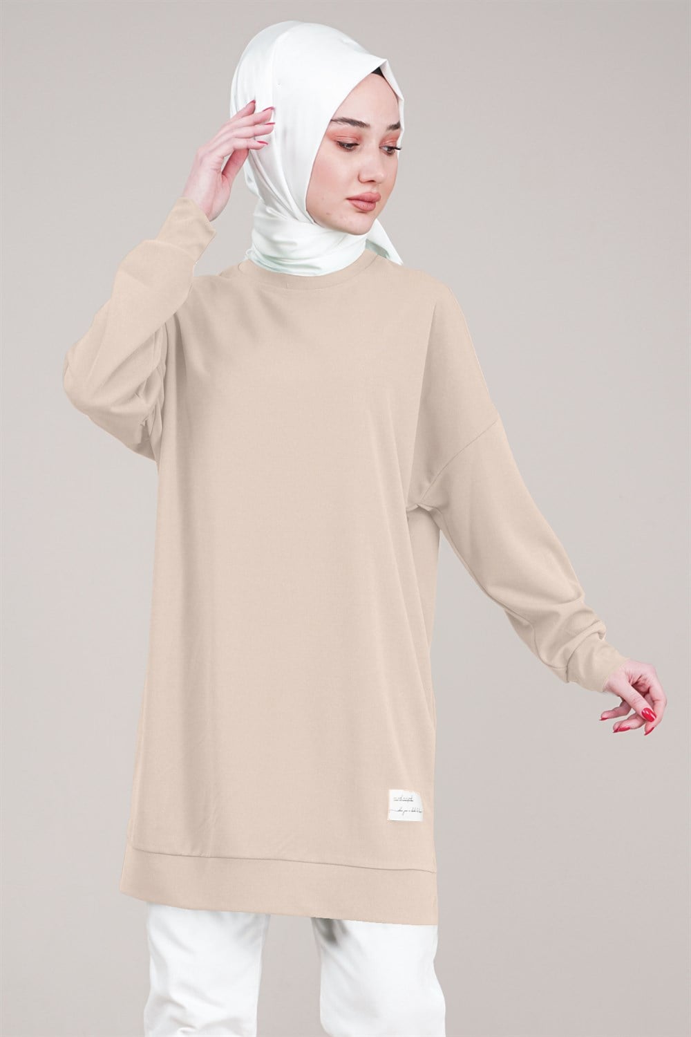 Kadın Oversize Sweatshirt  TaşES3059
