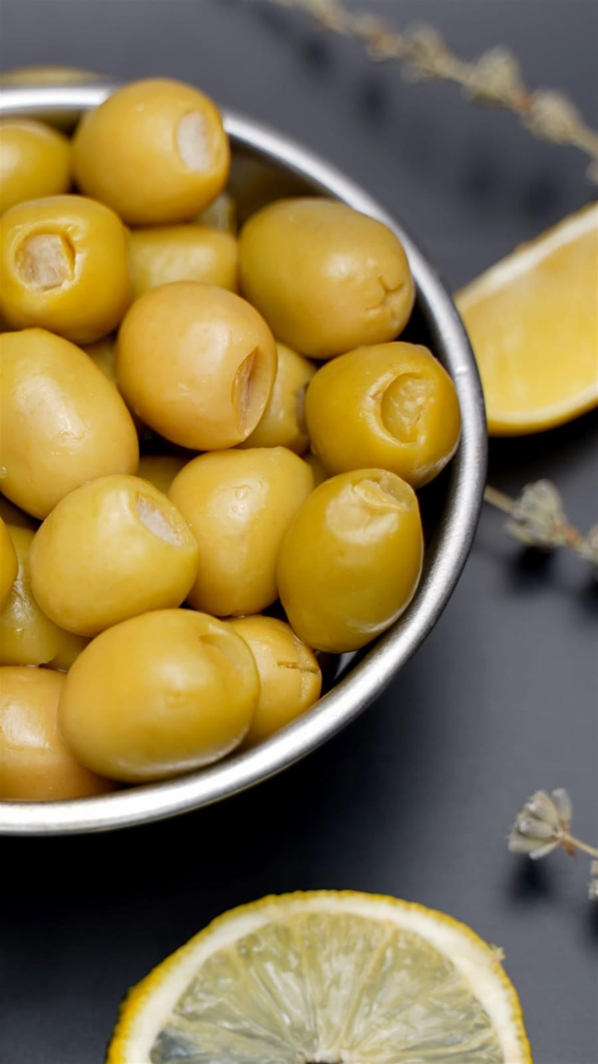 Limon Dolgulu Doğal Ev Yapımı Yeşil Zeytin 1 Kg
