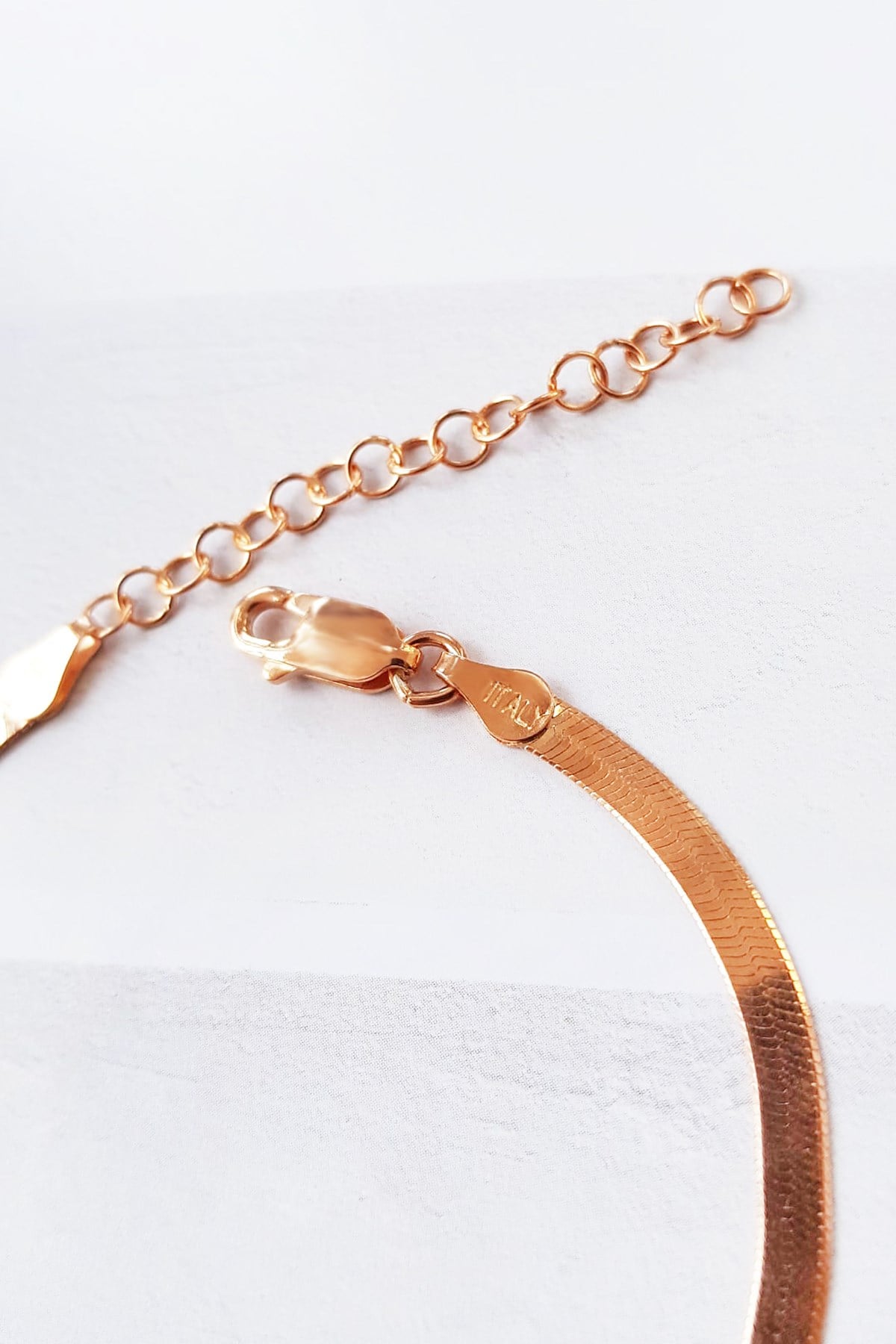 ITALIAN FLAT DESIGN SILVER BRACELET