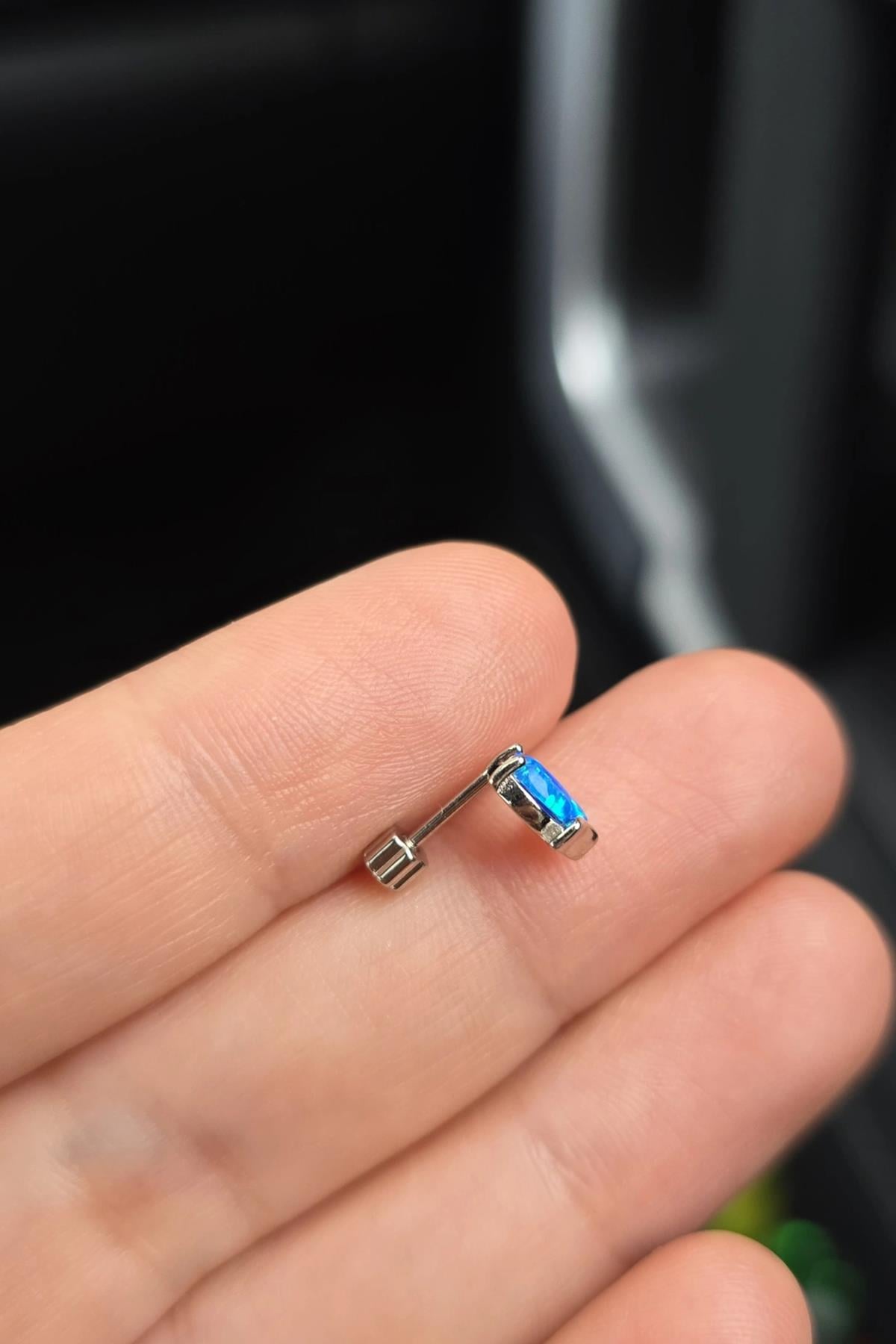 İTHAL 3LÜ OPAL GÜMÜŞ PİERCİNG