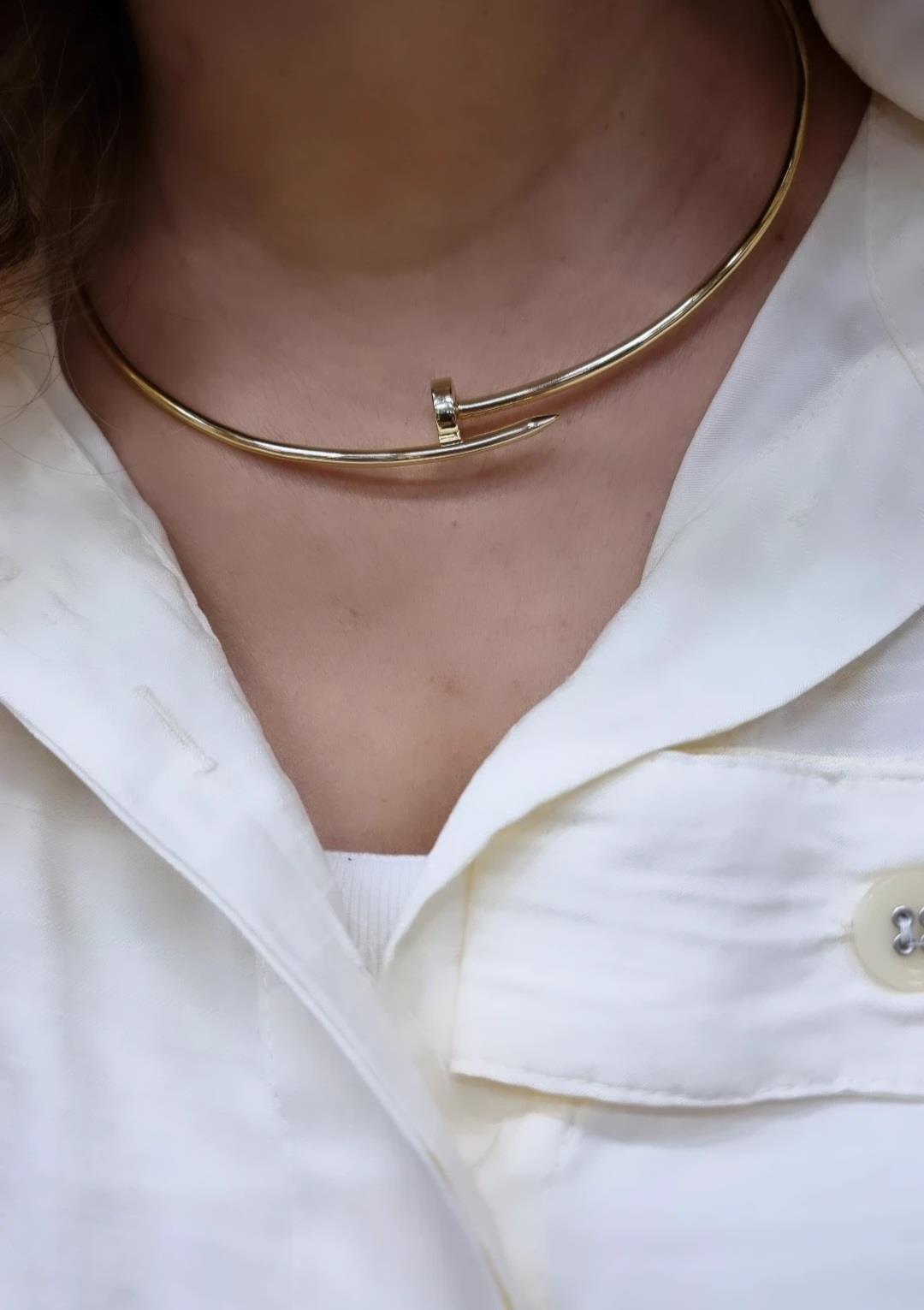 İTHAL CT ÇİVİ SADE GÜMÜŞ KOLYE