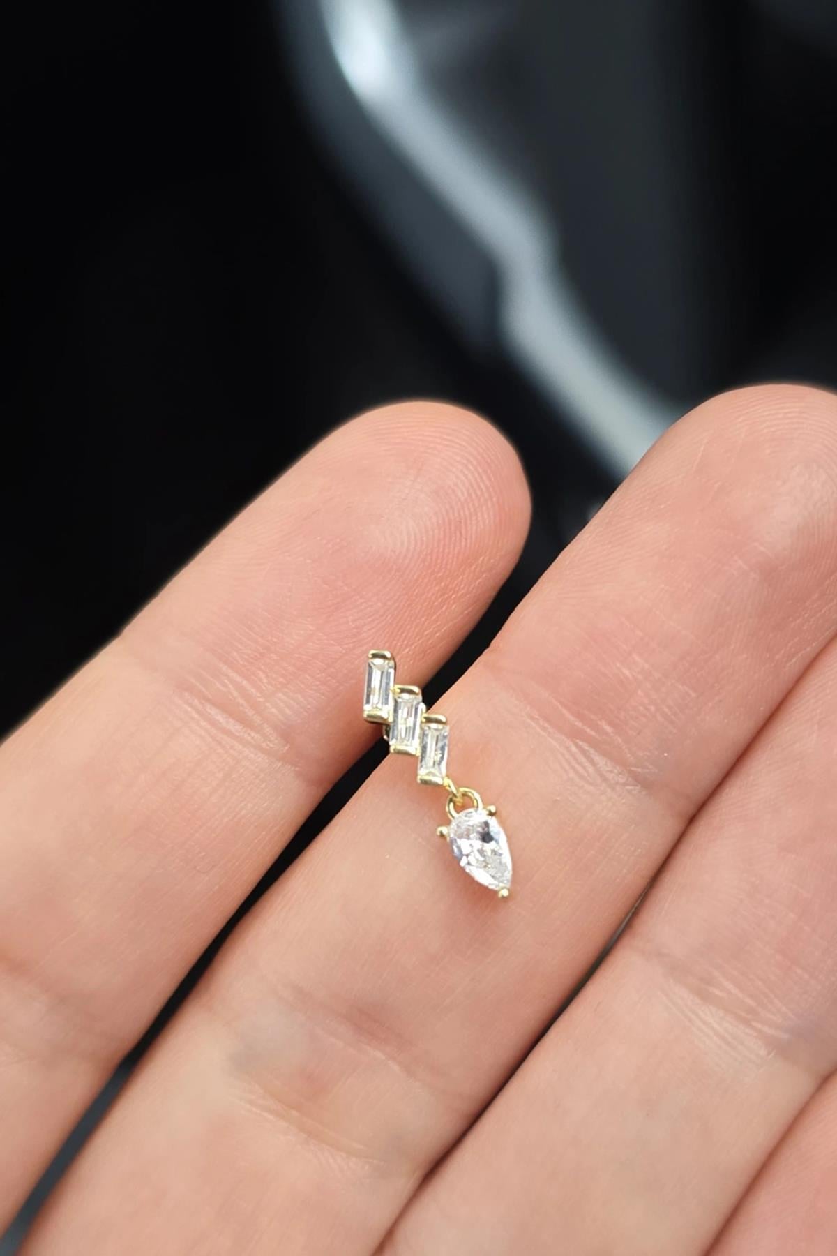 İTHAL DAMLA BAGET GÜMÜŞ PİERCİNG