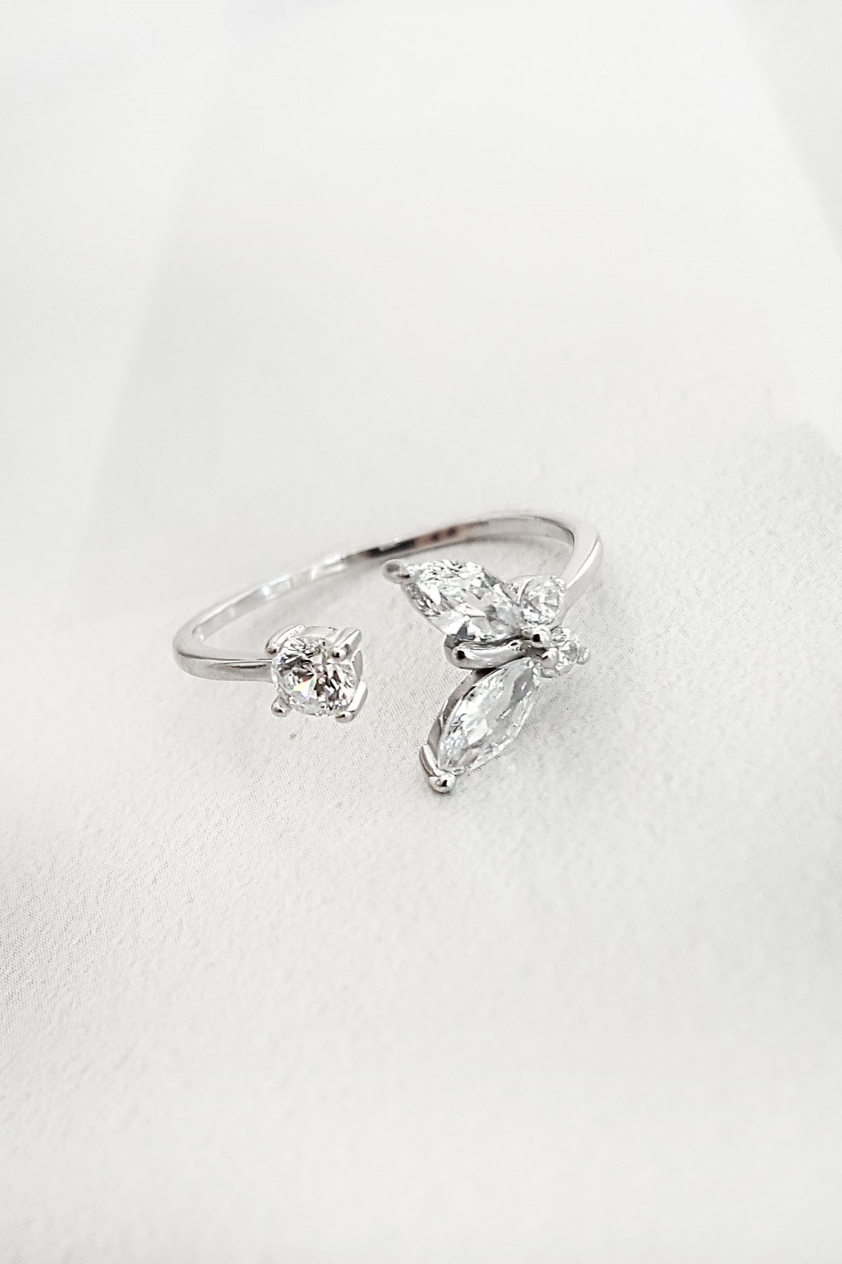Imported Full Butterfly Silver Ring