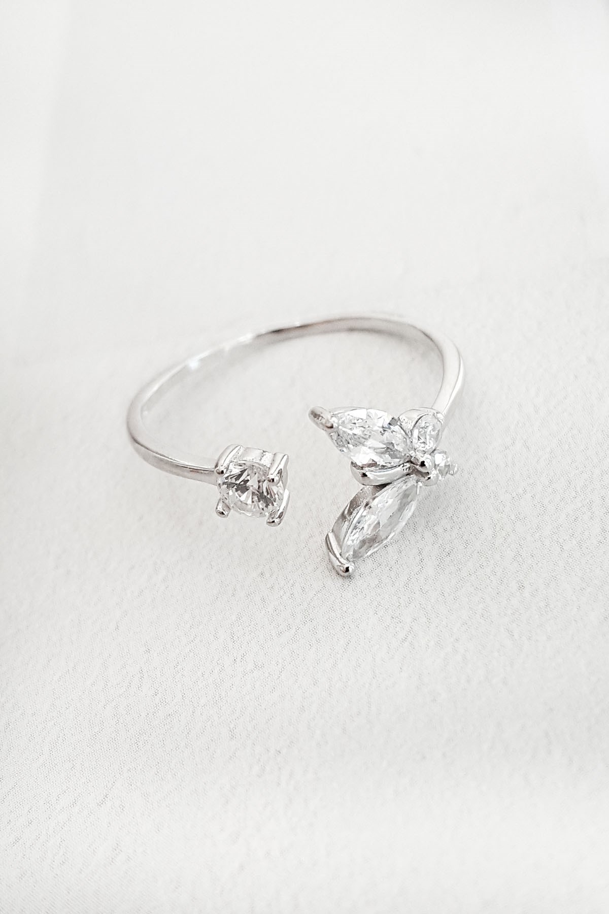 Imported Full Butterfly Silver Ring