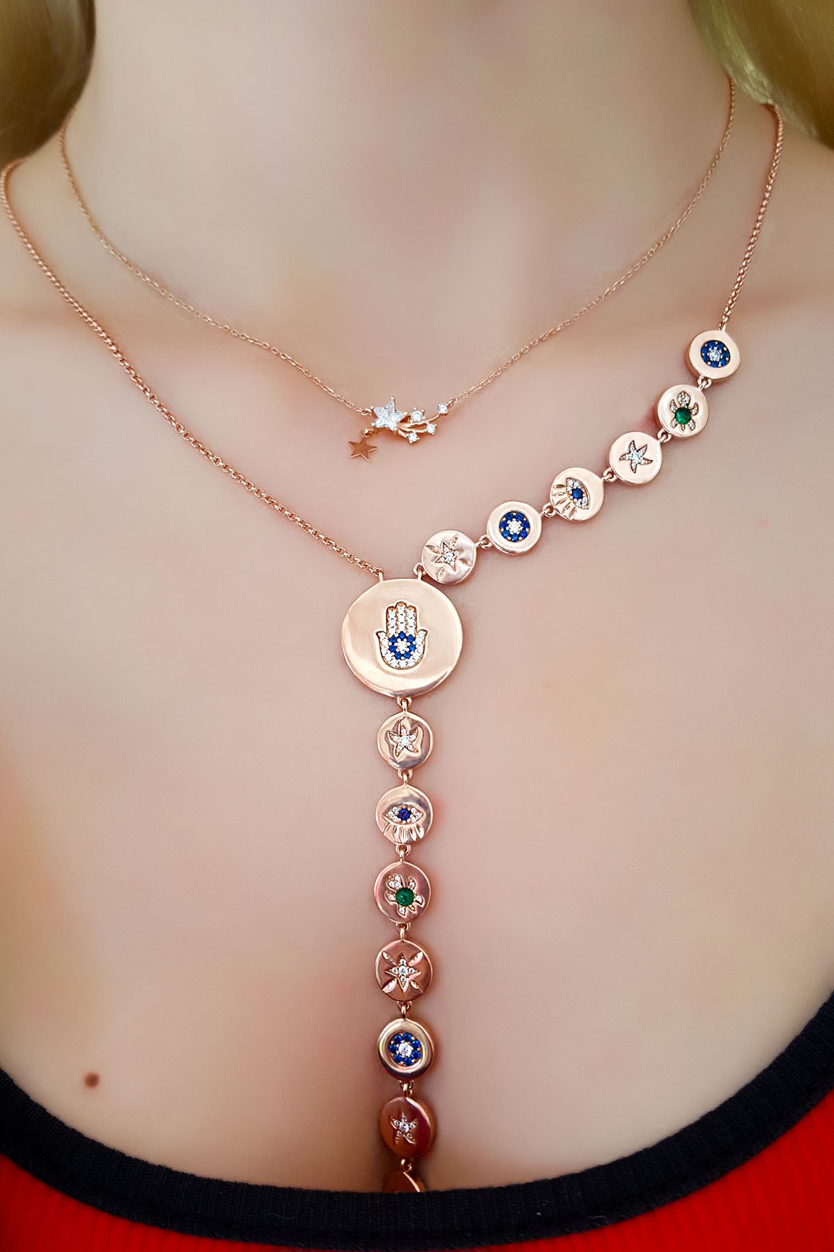 İTHAL MİNİMAL YILDIZ GÜMÜŞ KOLYE