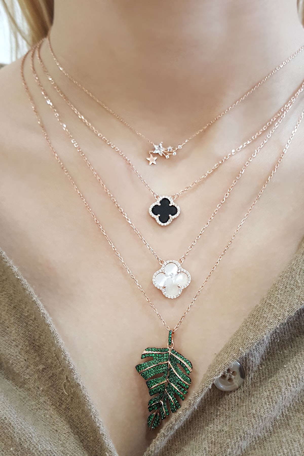 İTHAL MİNİMAL YILDIZ GÜMÜŞ KOLYE