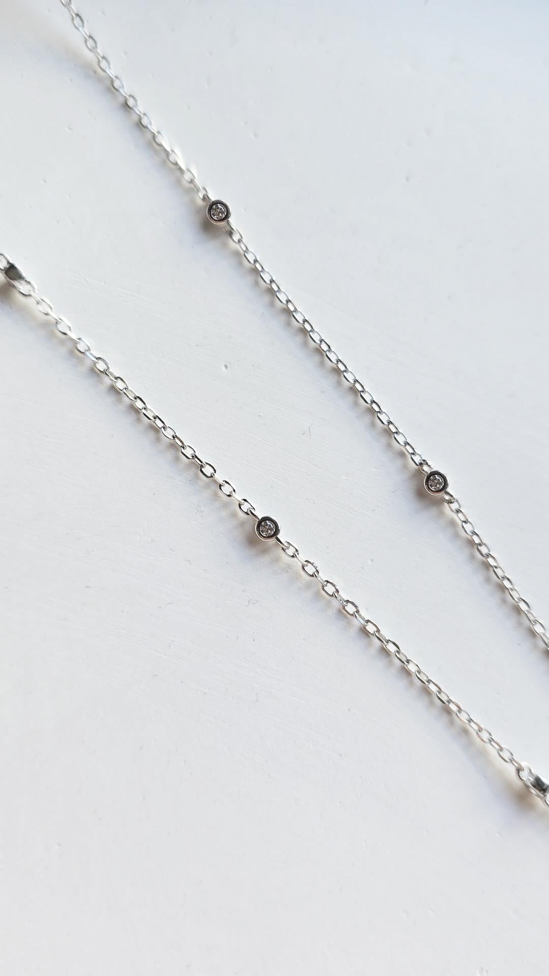 MOZANİT ICE QUEEN GÜMÜŞ KOLYE