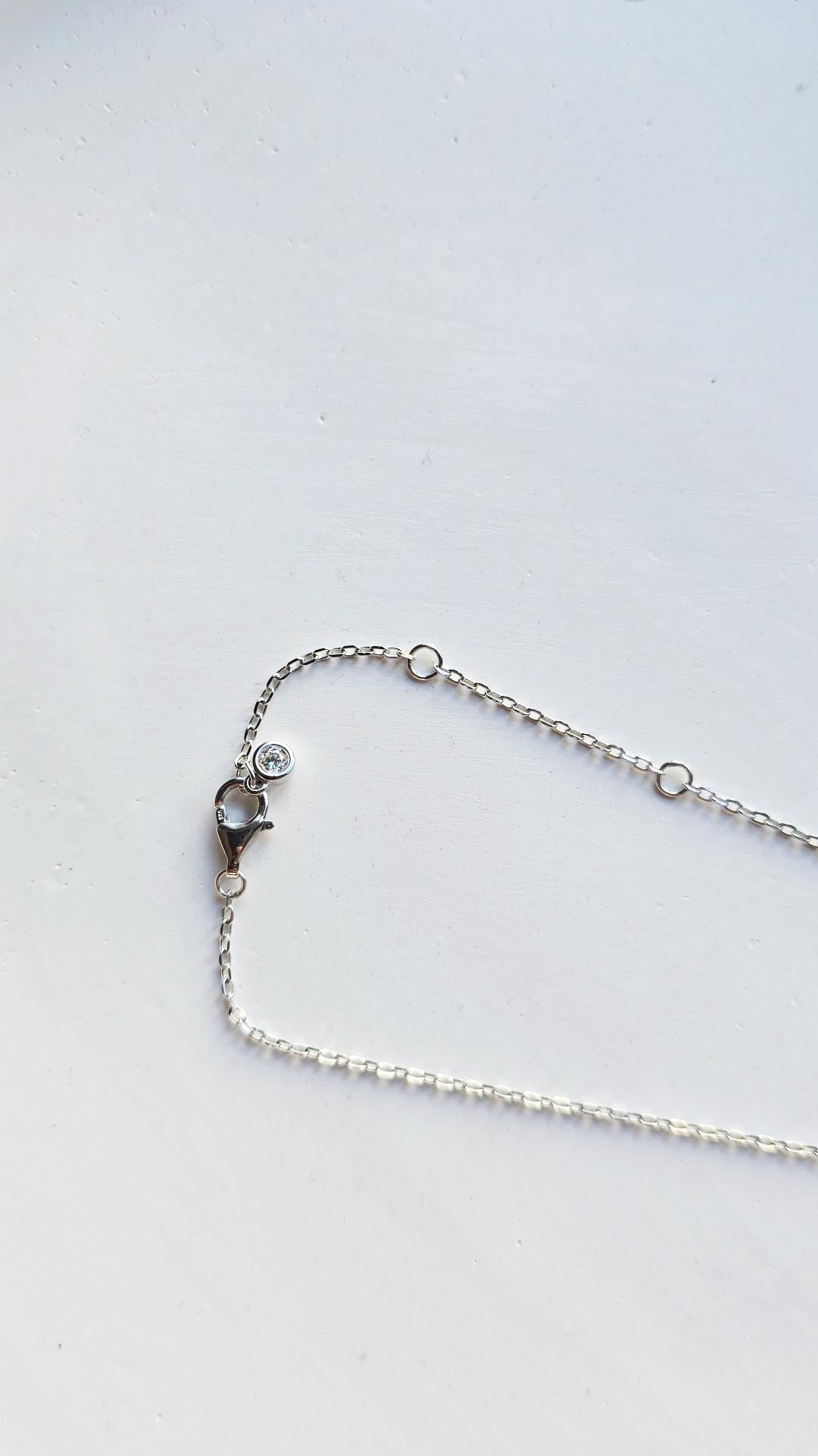 MOZANİT ICE QUEEN GÜMÜŞ KOLYE