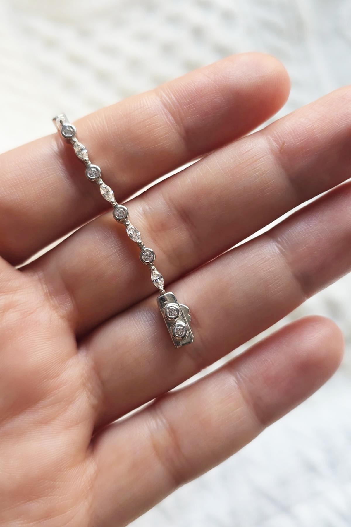 PRENSES MOZANİT ELEGANCE GÜMÜŞ BİLEKLİK