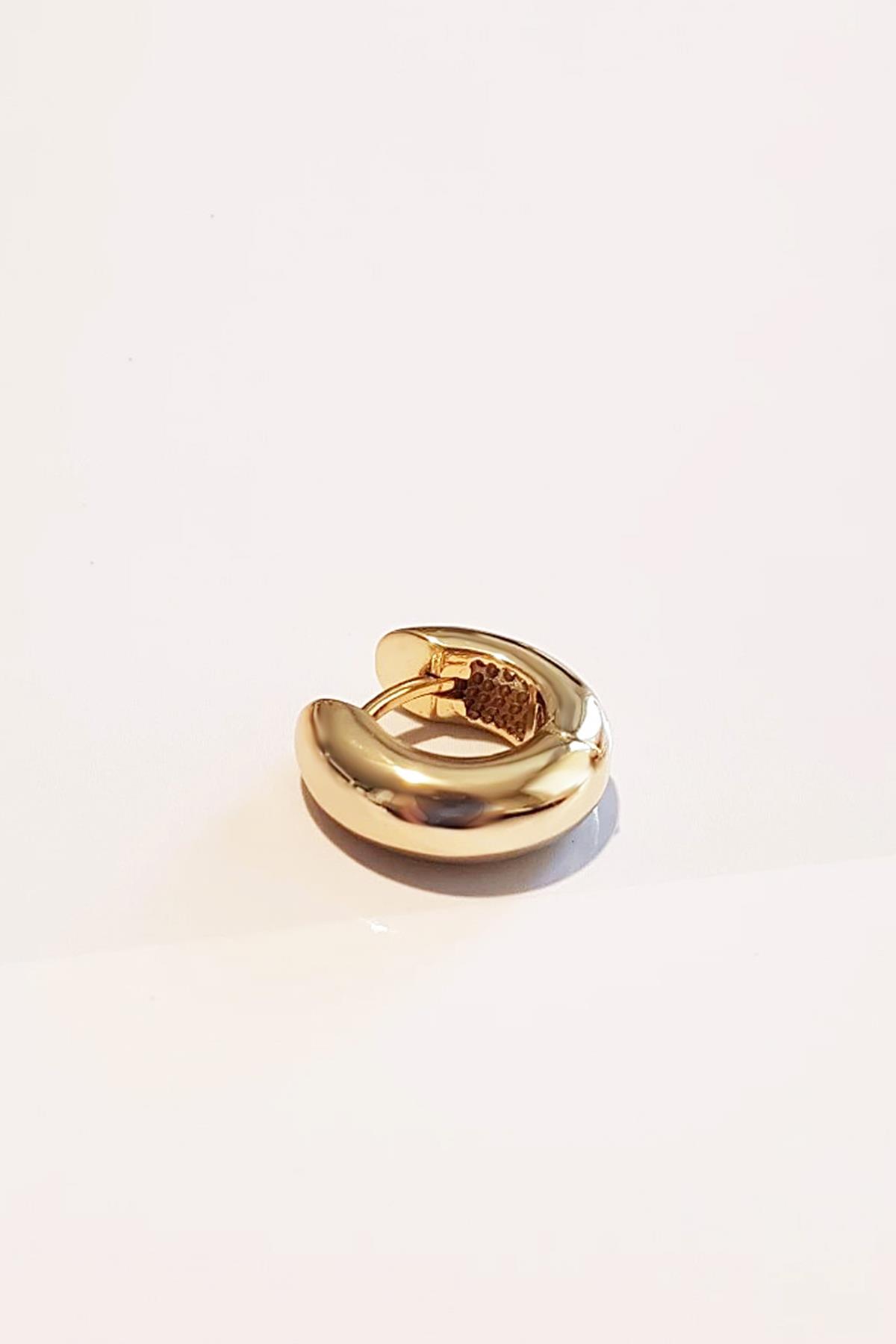 TEKLİ İTHAL 1.4 CM BOMBELİ MİNİ HALKA GÜMÜŞ KÜPE