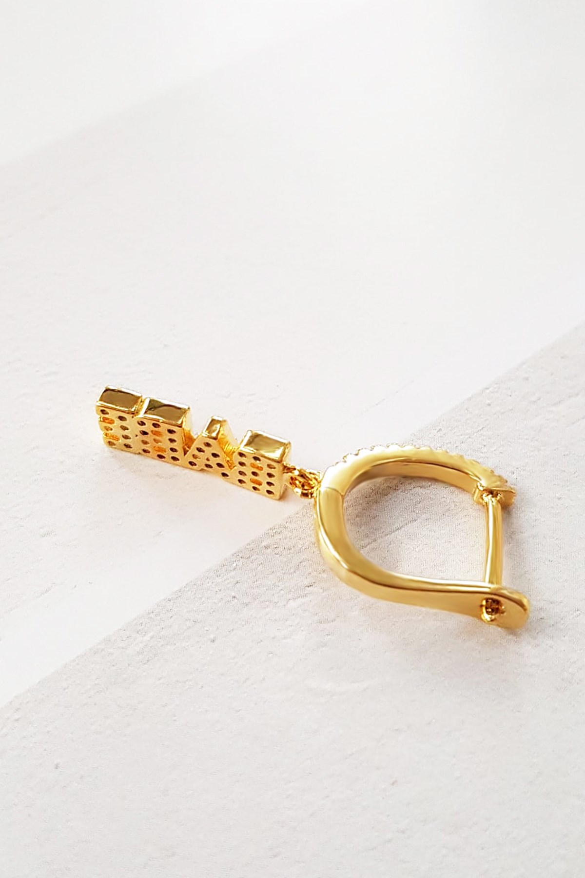 TEKLİ İTHAL BABE TAŞLI GÜMÜŞ KÜPE