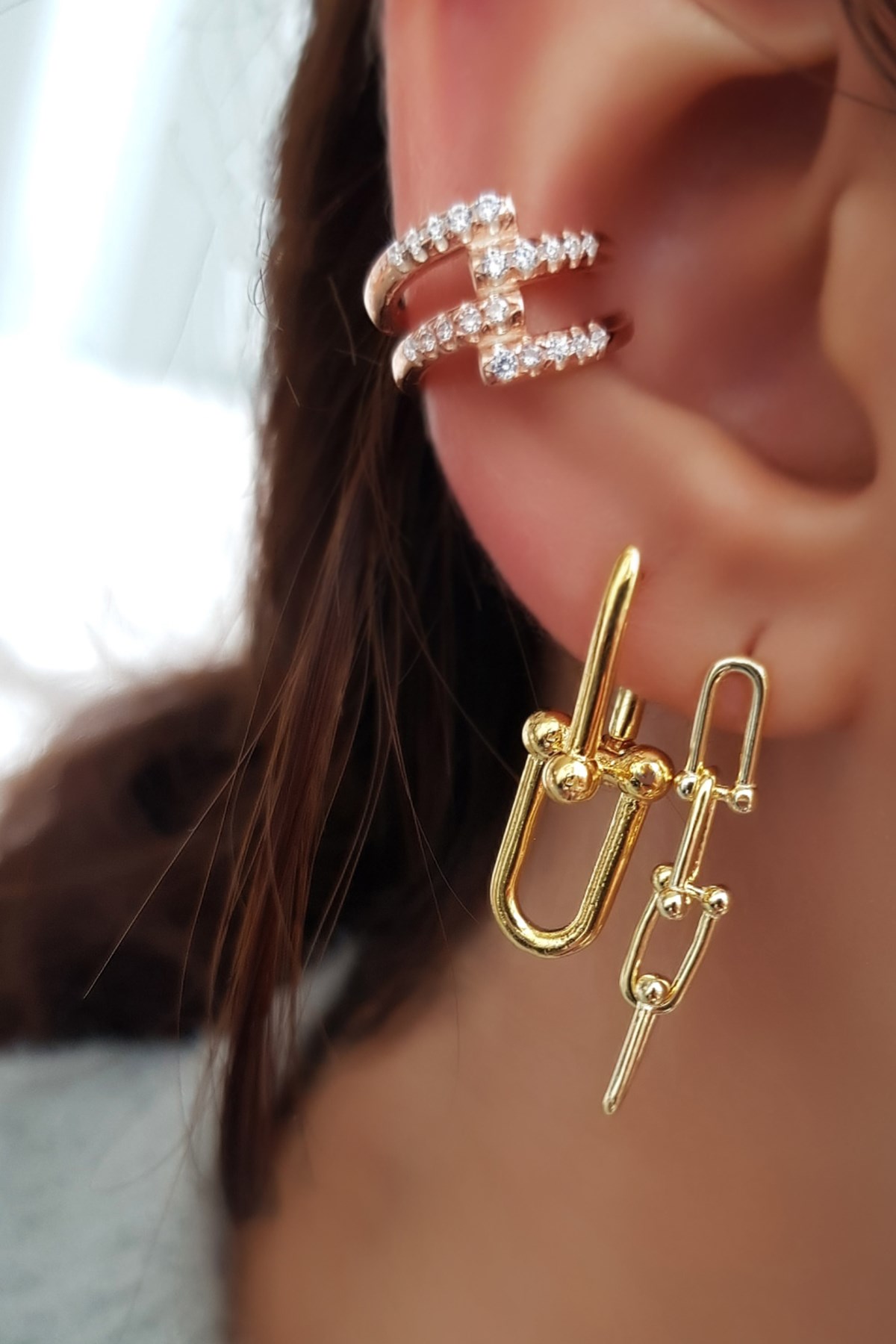 TEKLİ İTHAL MİNİ LONG TİFF GÜMÜŞ KÜPE