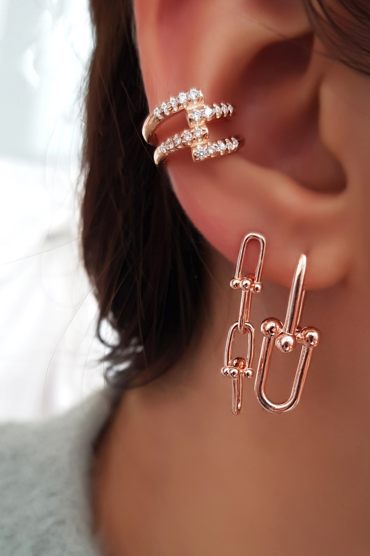 TEKLİ İTHAL MİNİ LONG TİFF GÜMÜŞ KÜPE