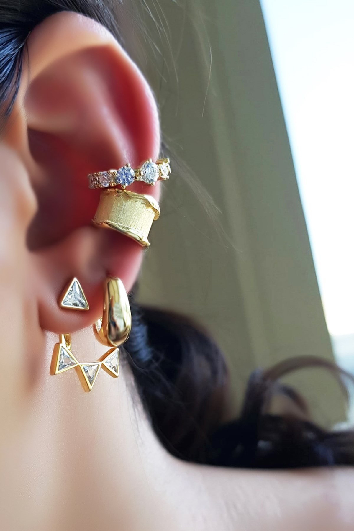 TEKLİ İTHAL MİNİ U BOMBİ GÜMÜŞ KÜPE