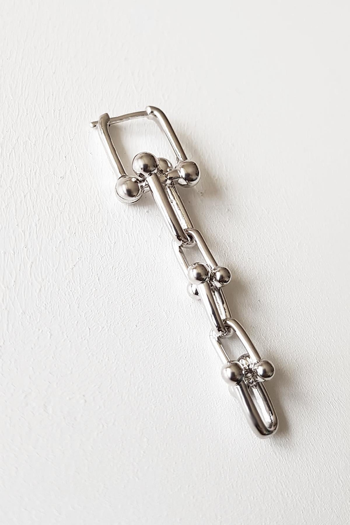 TEKLİ İTHAL UZUN TİFF MİNİ GÜMÜŞ KÜPE