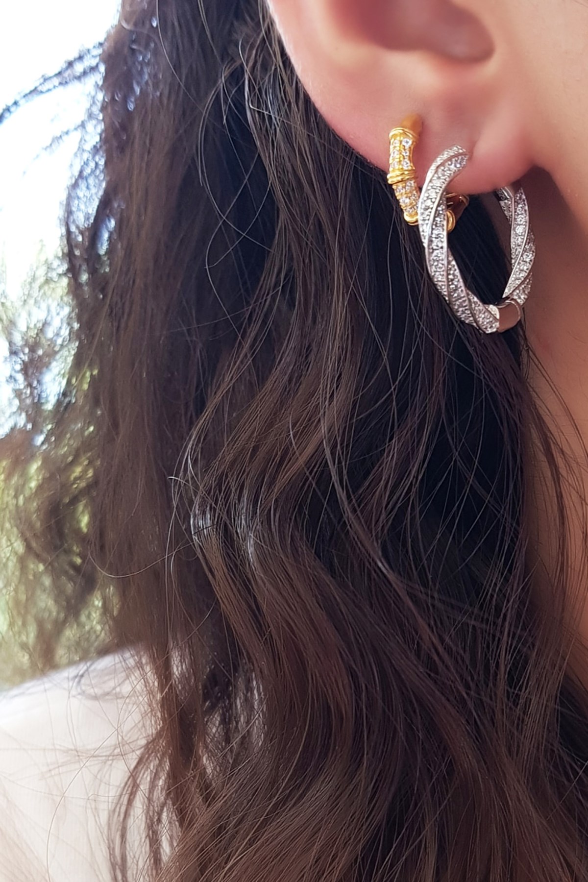 TEKLİ KEMİK MODEL İTALY HALKA GÜMÜŞ KÜPE