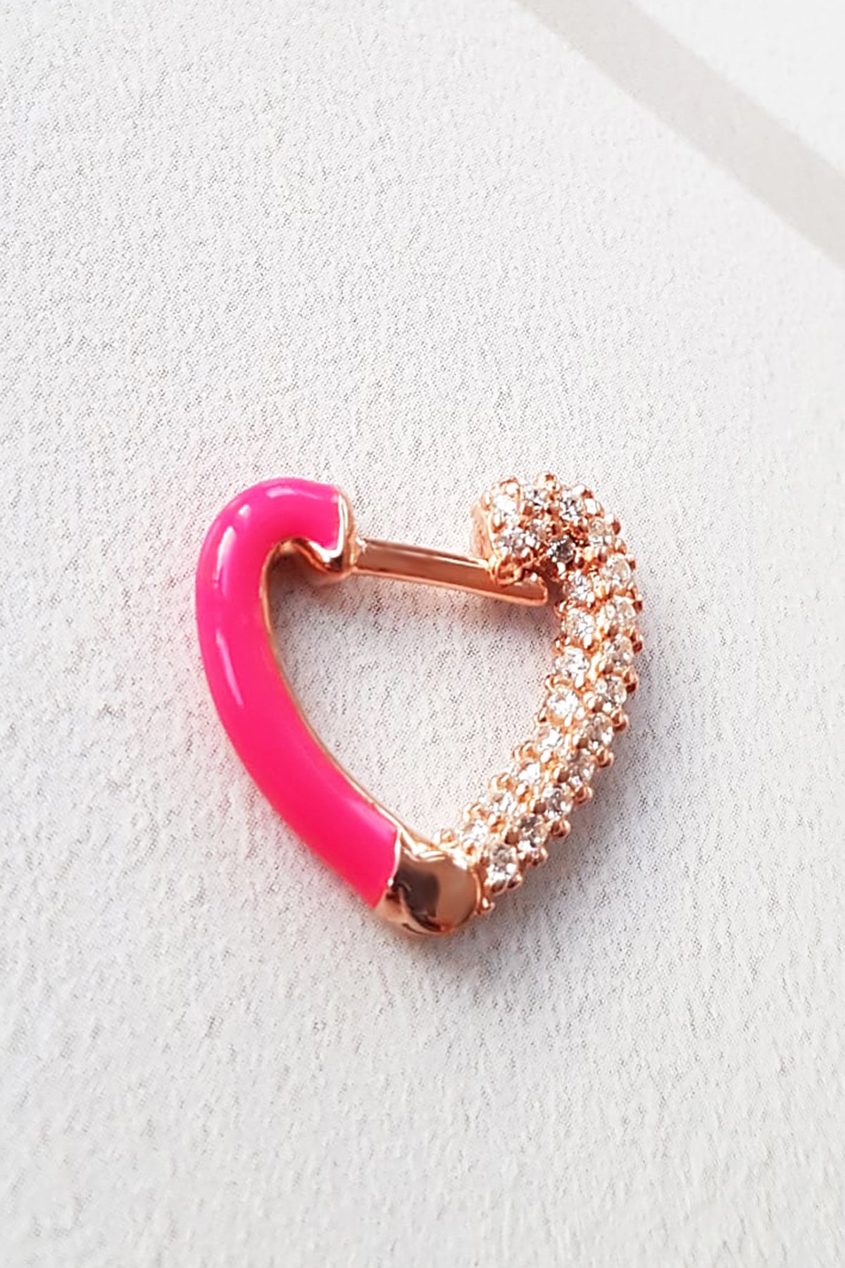 TEKLİ MİNİ LOVELY PEMBE İTHAL GÜMÜŞ KÜPE