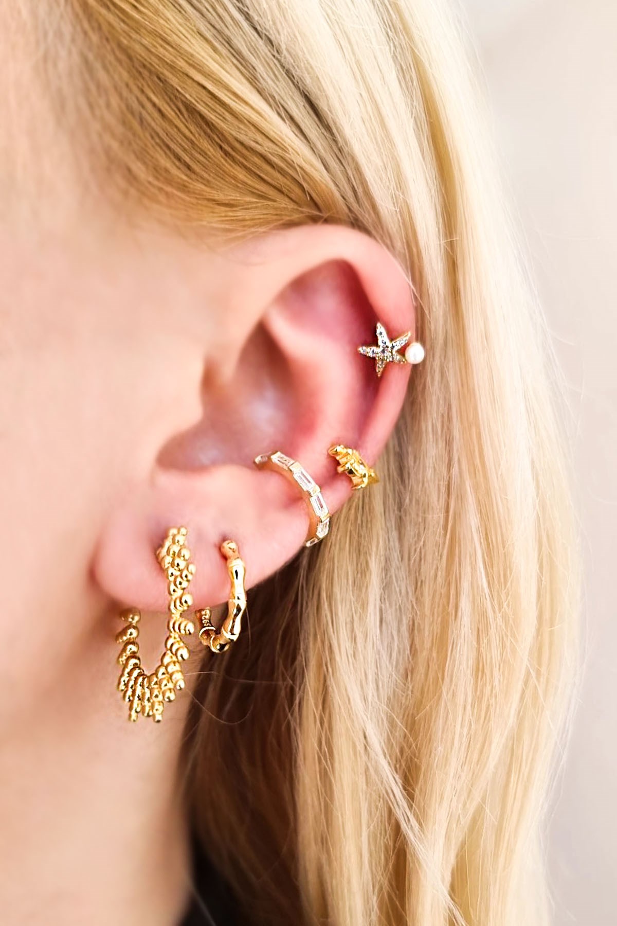 Tekli, Minimal Halka Gümüş Küpe