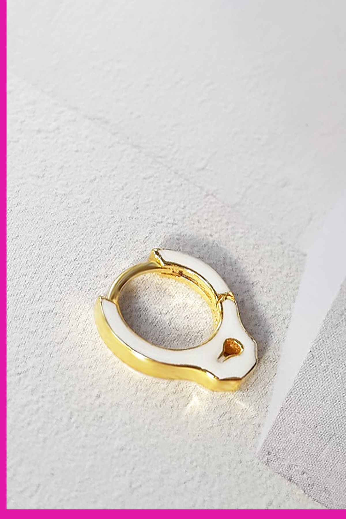 TEKLİ WHİTE CUFFY GÜMÜŞ KÜPE