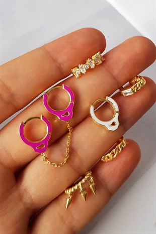 DRUMSTICK CHAIN SILVER CARTILAGE