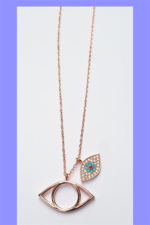 BLUE EYES GÜMÜŞ KOLYE