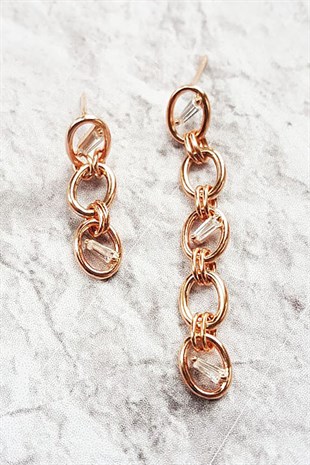 ÇİFT BAGET SALLANTILI GÜMÜŞ KÜPE