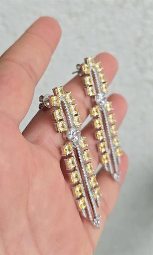 ÇİFT İTHAL BUZ KESİM TRİNİTY PREMİUM GÜMÜŞ KÜPE